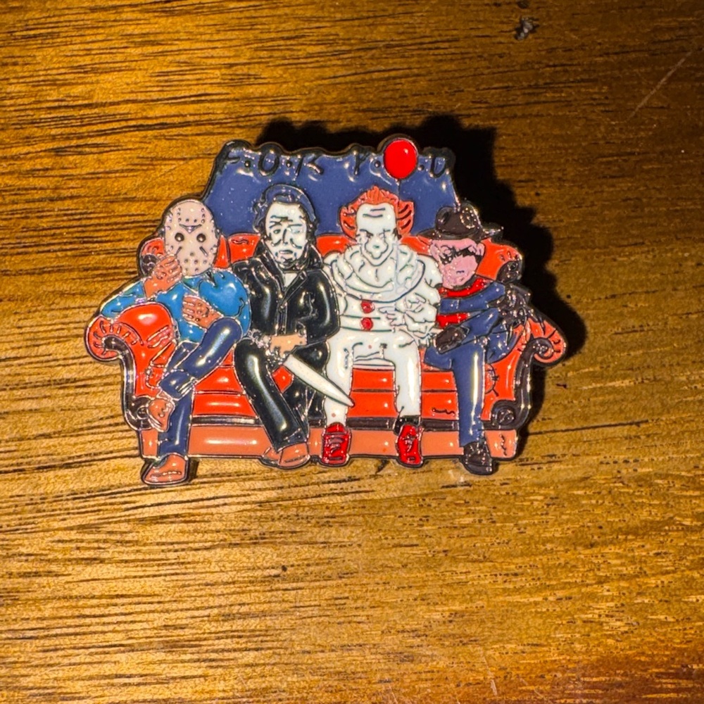 Horror Icons Enamel Pin — Colorful Couch Crew